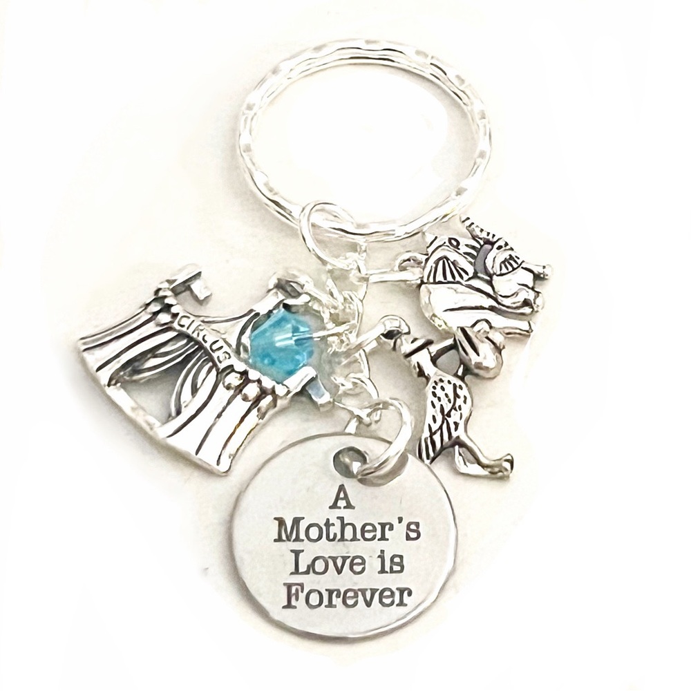 *NEW* A Mother’s Love is Forever Silver Dumbo Mama & Baby Charm Keychain